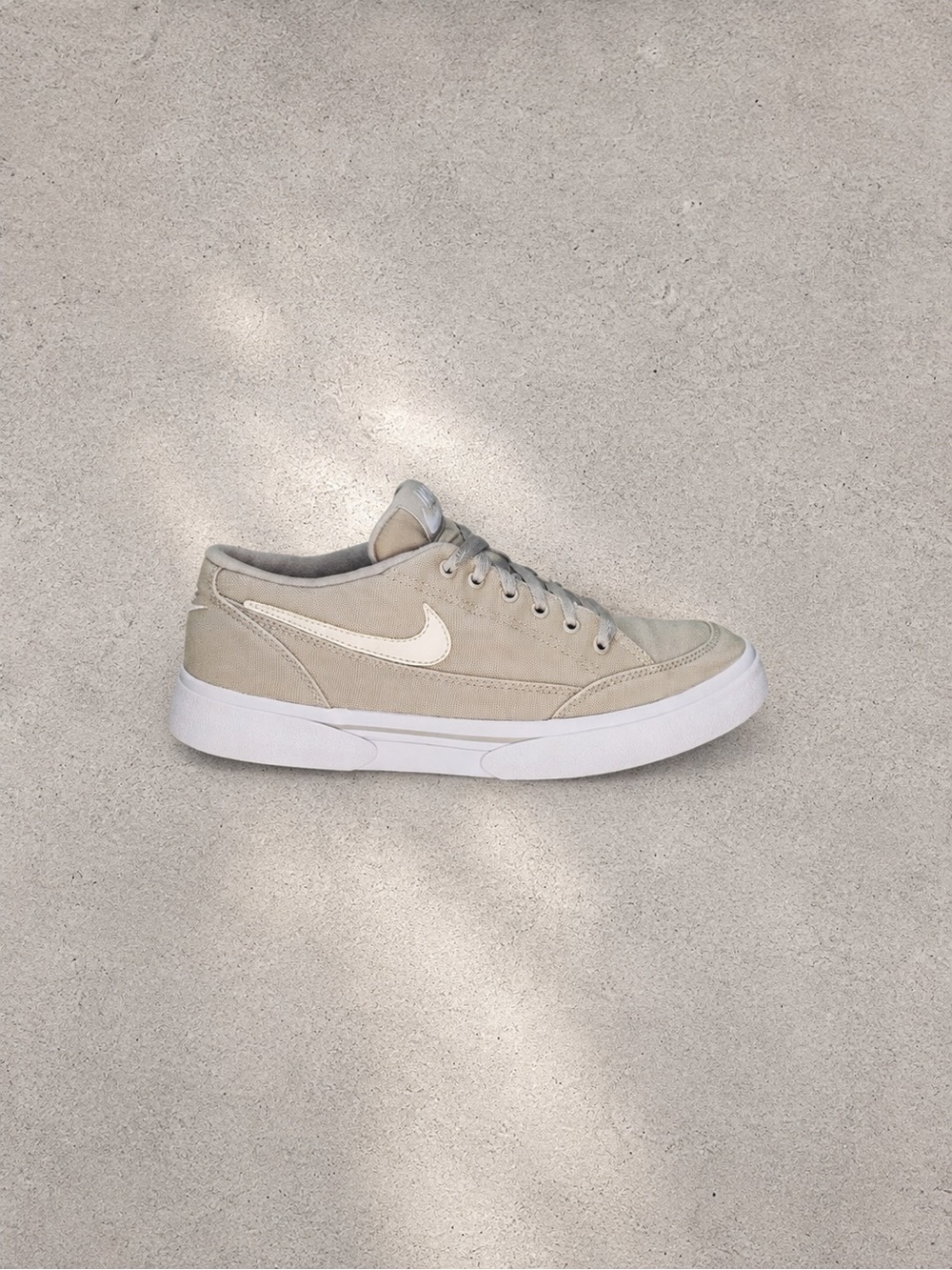 Nike GTS 16 TXT Canvas Sneakers Womens 8 Sail Beige White Skate Shoes